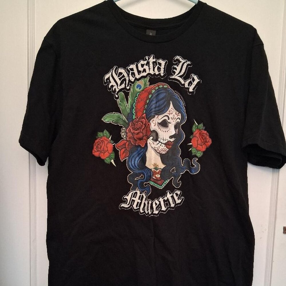 Hasta Le Muerte Women's Black T-Shirt
